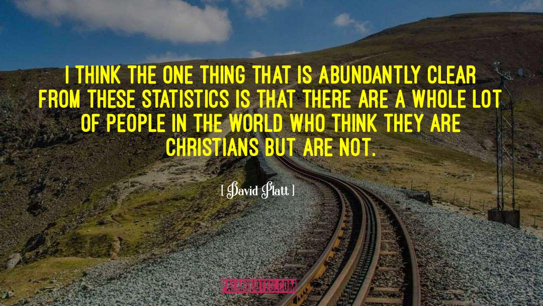 Statistics quotes by David Platt