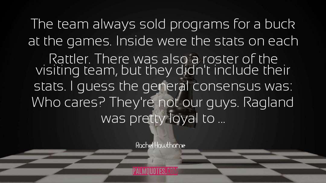 Stats quotes by Rachel Hawthorne