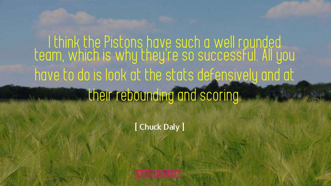 Stats quotes by Chuck Daly