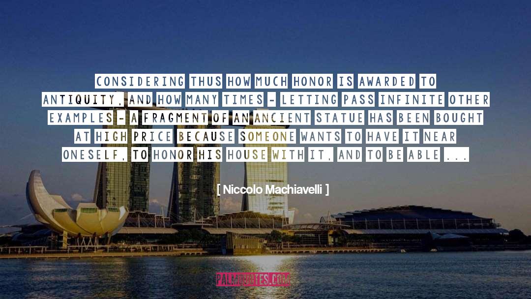 Statue quotes by Niccolo Machiavelli