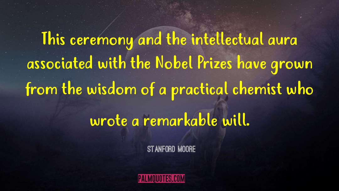 Staudinger Nobel quotes by Stanford Moore