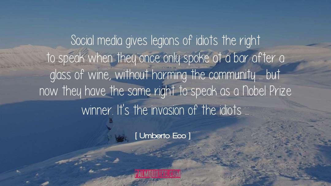 Staudinger Nobel quotes by Umberto Eco