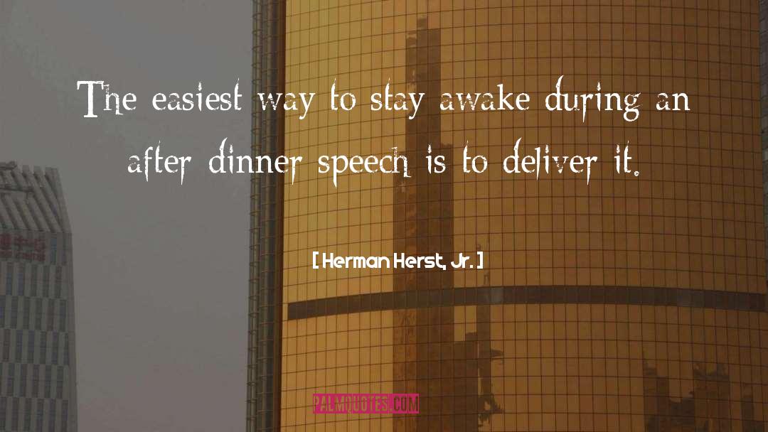 Stay Awake quotes by Herman Herst, Jr.
