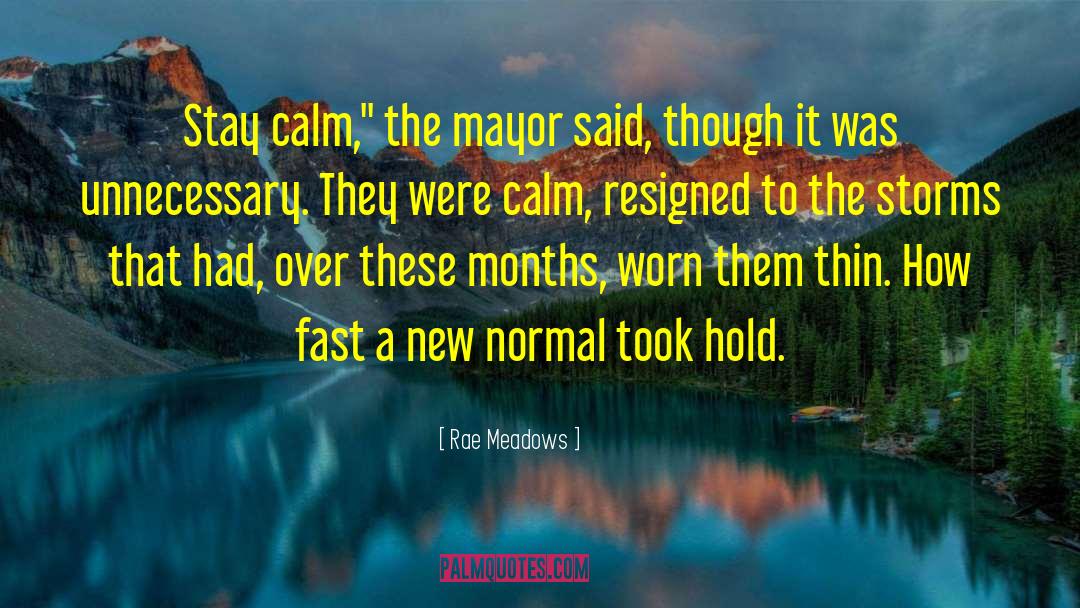 Stay Calm quotes by Rae Meadows