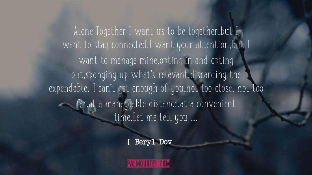 Stay Connected quotes by Beryl Dov
