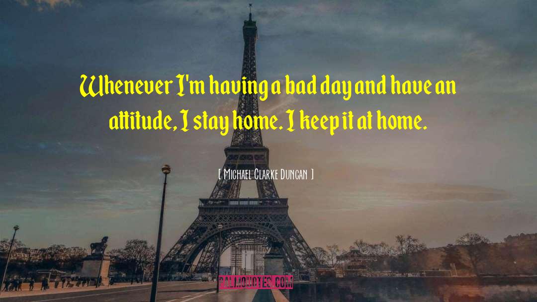 Stay Home Funny quotes by Michael Clarke Duncan
