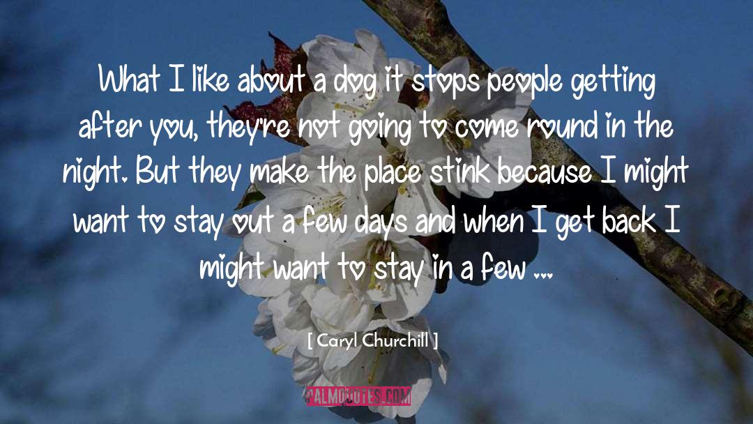 Stay Out quotes by Caryl Churchill