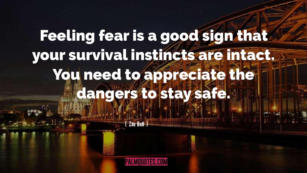 Stay Safe quotes by Zoe Bell