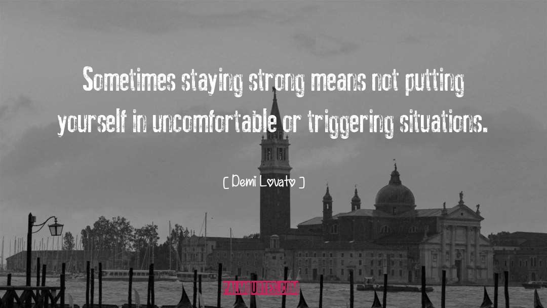 Stay Strong Gym quotes by Demi Lovato