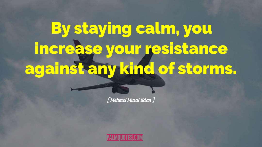 Staying Calm quotes by Mehmet Murat Ildan