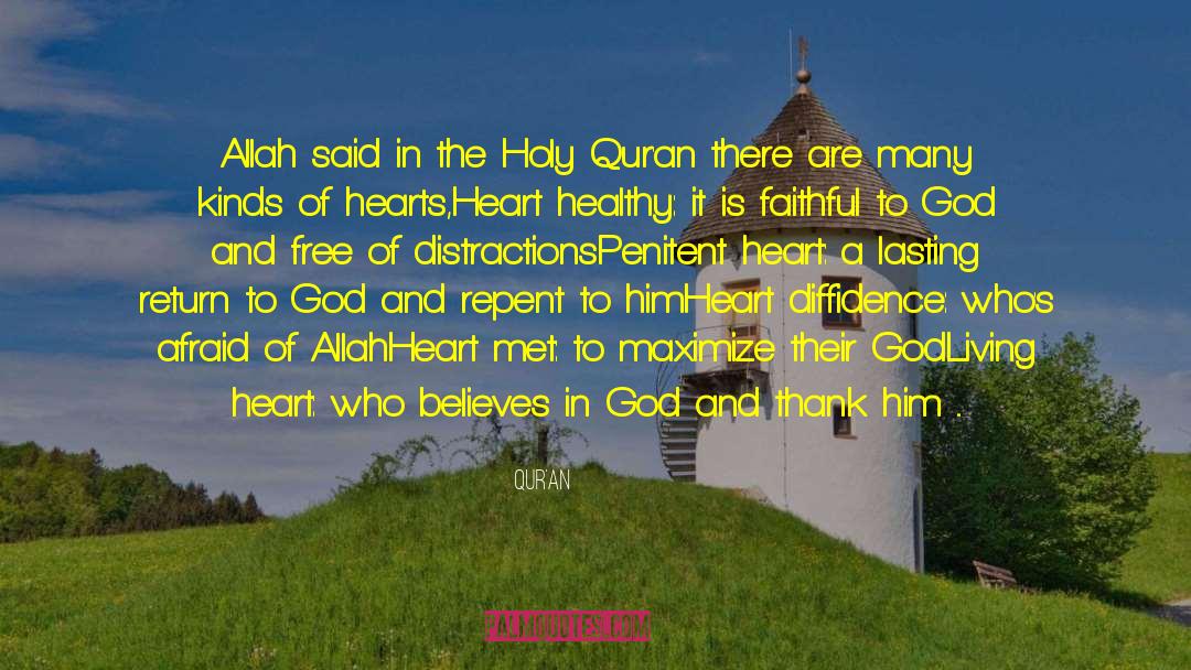 Staying Faithful To God quotes by Qur'an