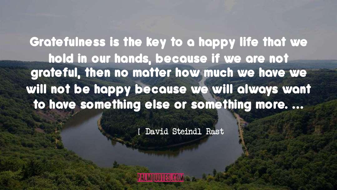 Staying Happy quotes by David Steindl-Rast