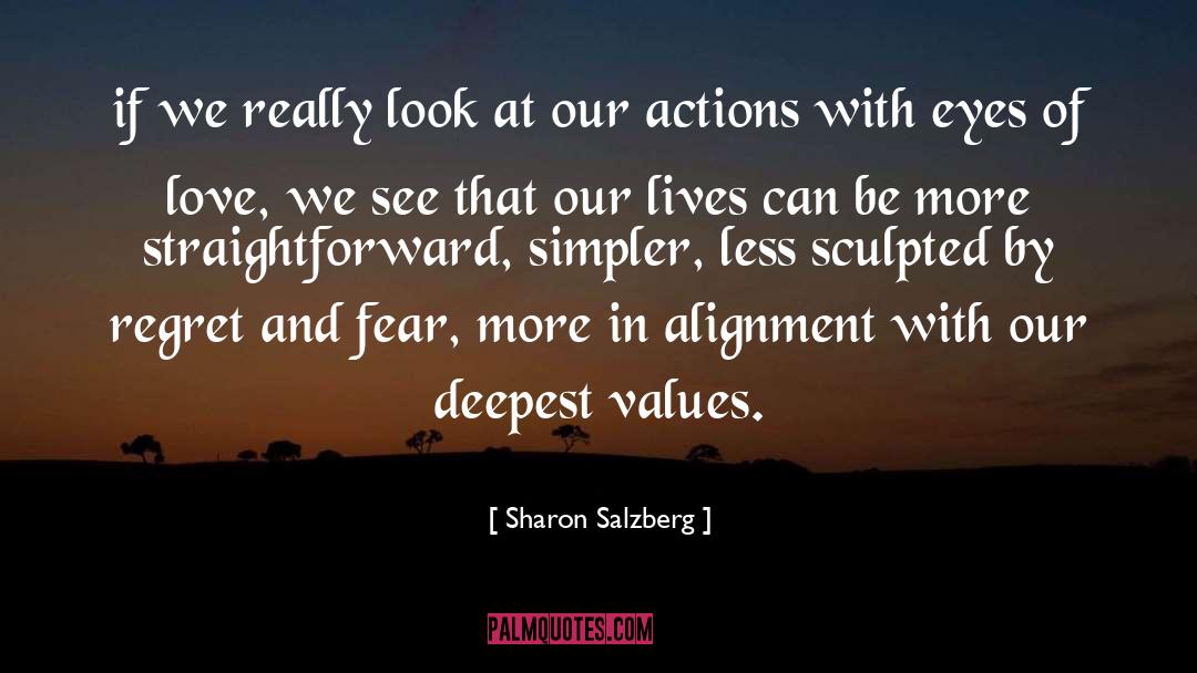 Staying In Alignment quotes by Sharon Salzberg