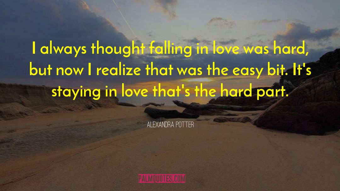 Staying In Love quotes by Alexandra Potter