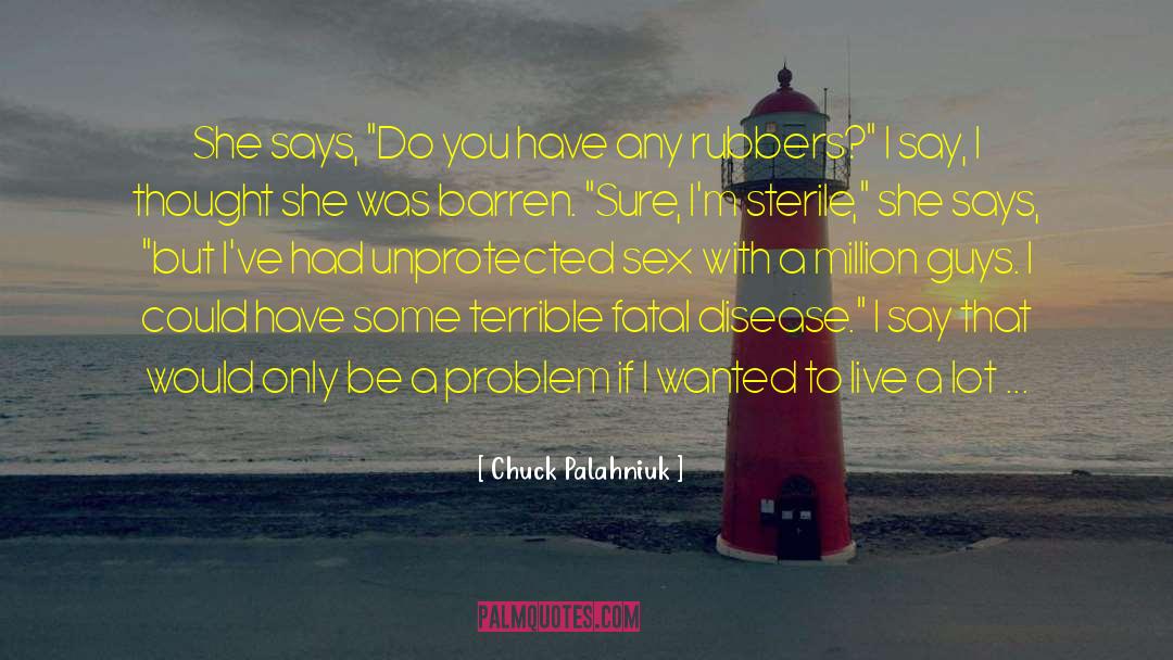 Std quotes by Chuck Palahniuk