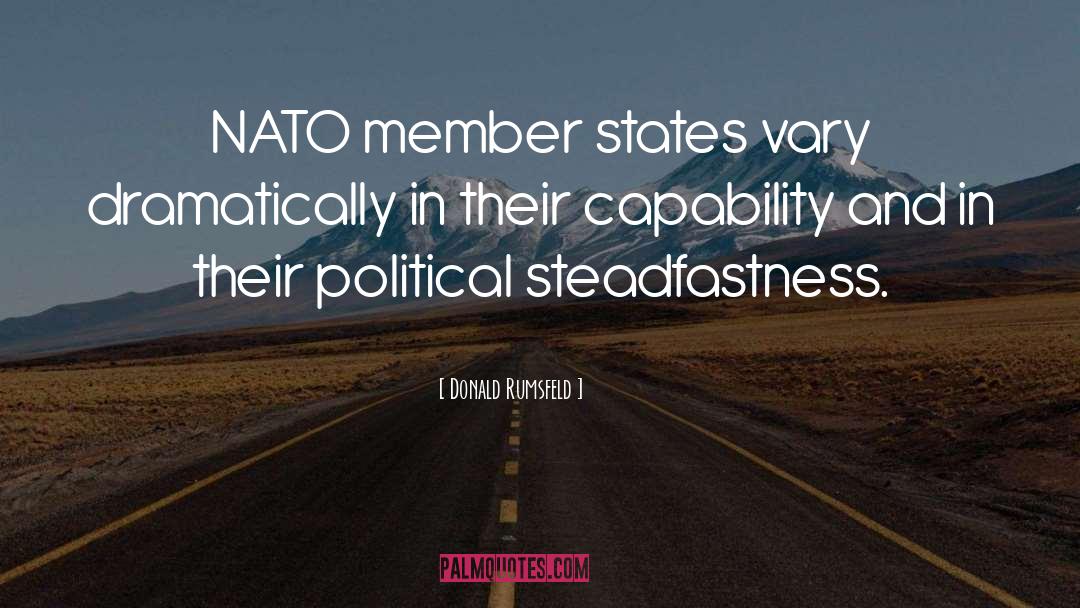 Steadfastness quotes by Donald Rumsfeld
