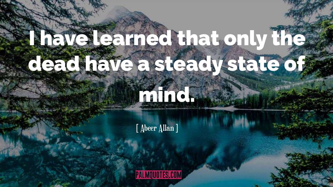 Steady State quotes by Abeer Allan