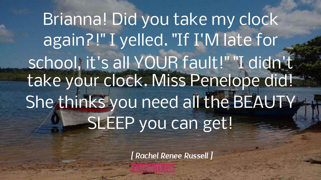 Steens Sleep Clock quotes by Rachel Renee Russell