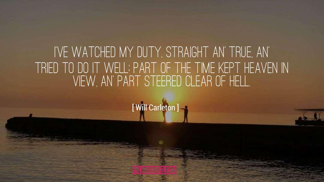 Steered quotes by Will Carleton