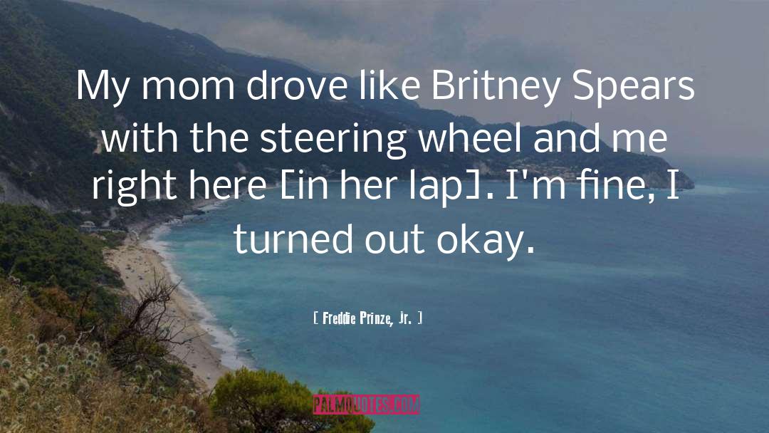 Steering quotes by Freddie Prinze, Jr.