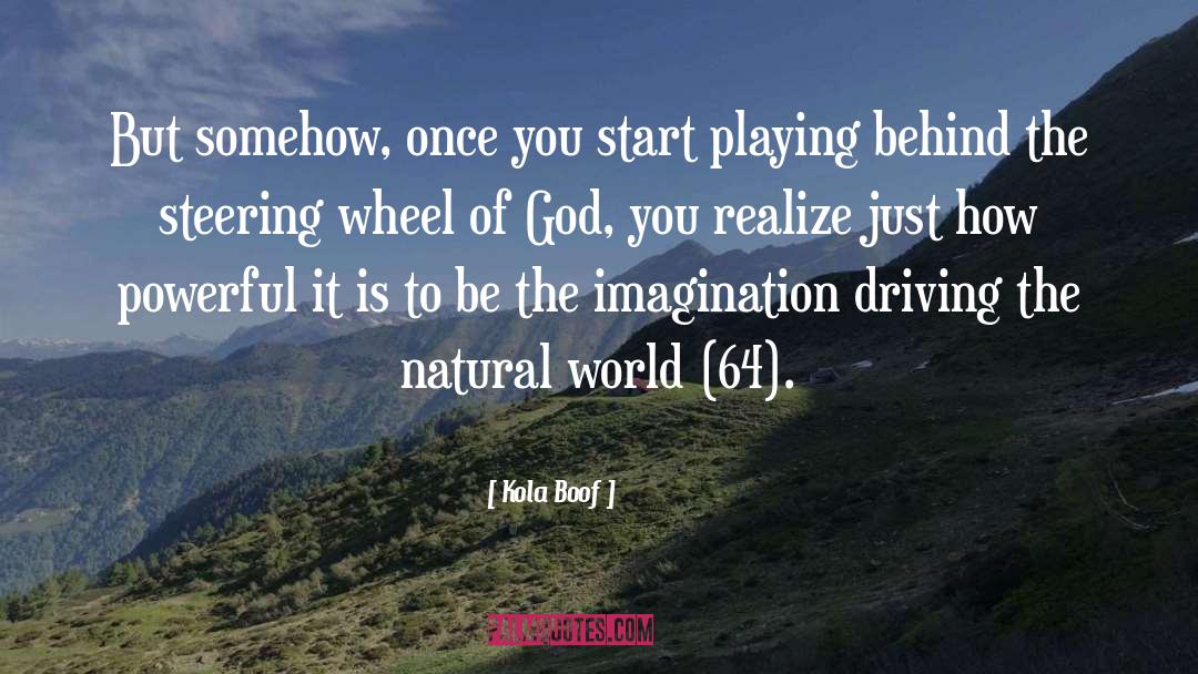 Steering Wheel quotes by Kola Boof