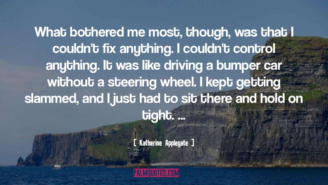 Steering Wheel quotes by Katherine Applegate