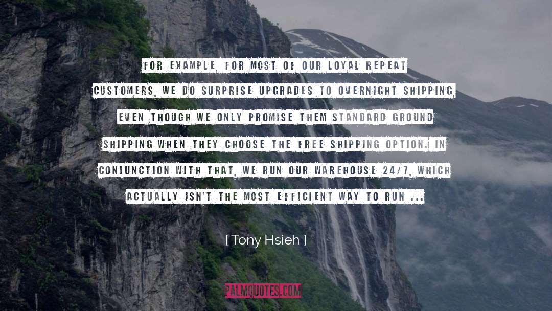 Stegers Warehouse quotes by Tony Hsieh