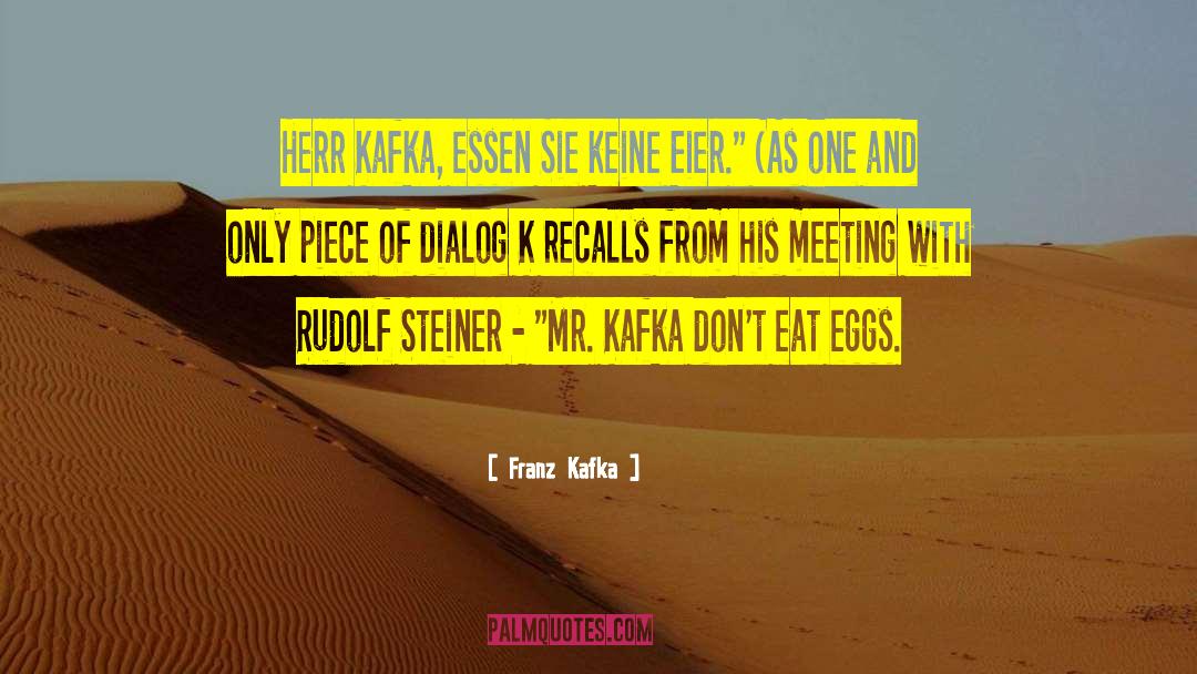 Steiner quotes by Franz Kafka