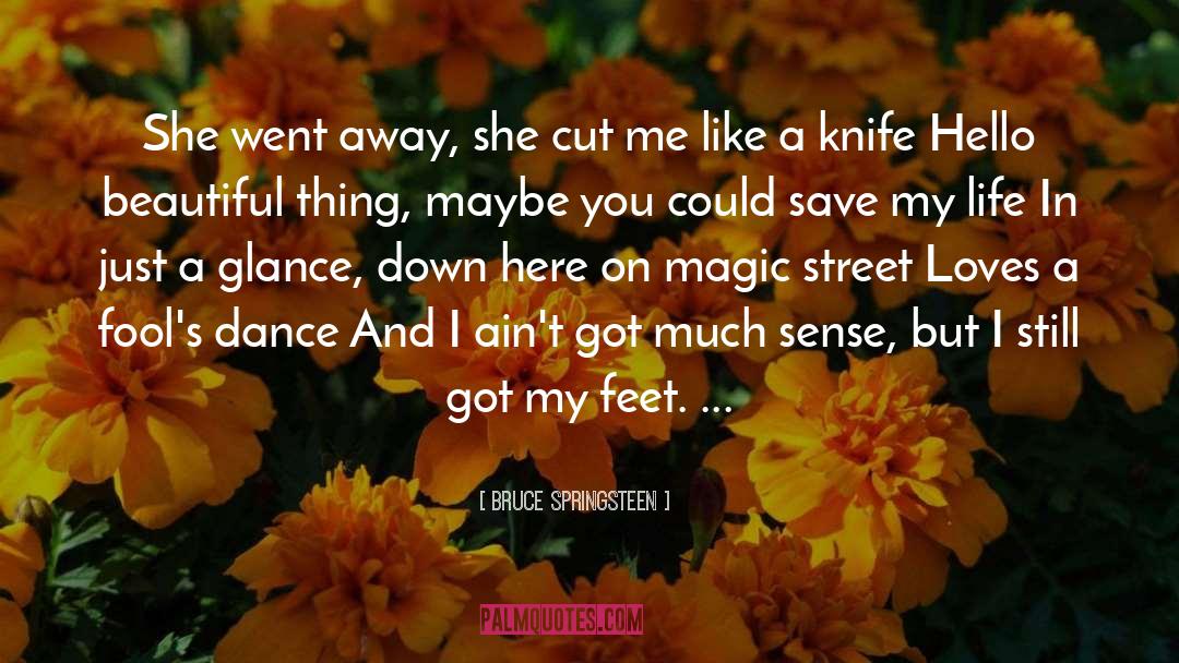 Steingass Knives quotes by Bruce Springsteen