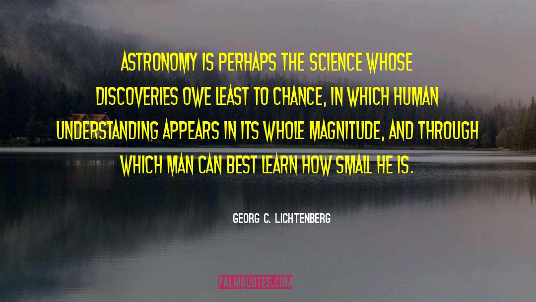 Stellar Astronomy quotes by Georg C. Lichtenberg
