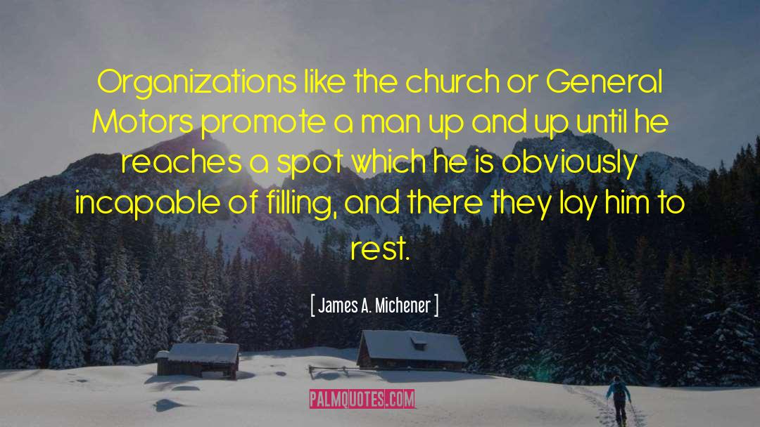 Stello Church quotes by James A. Michener