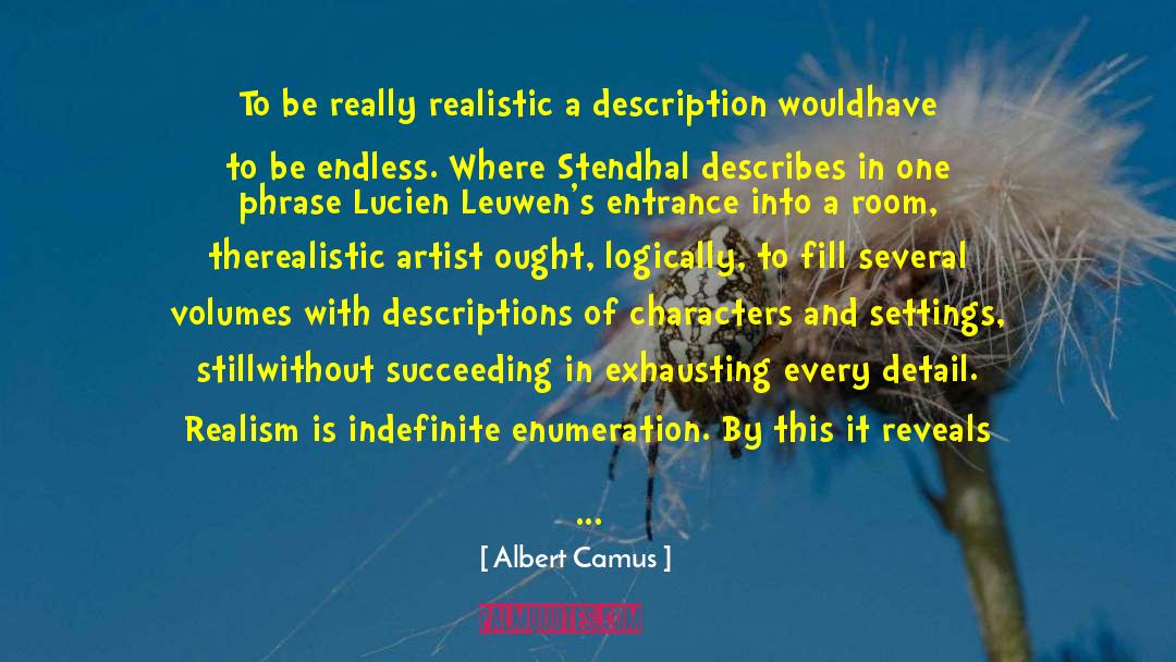 Stendhal quotes by Albert Camus