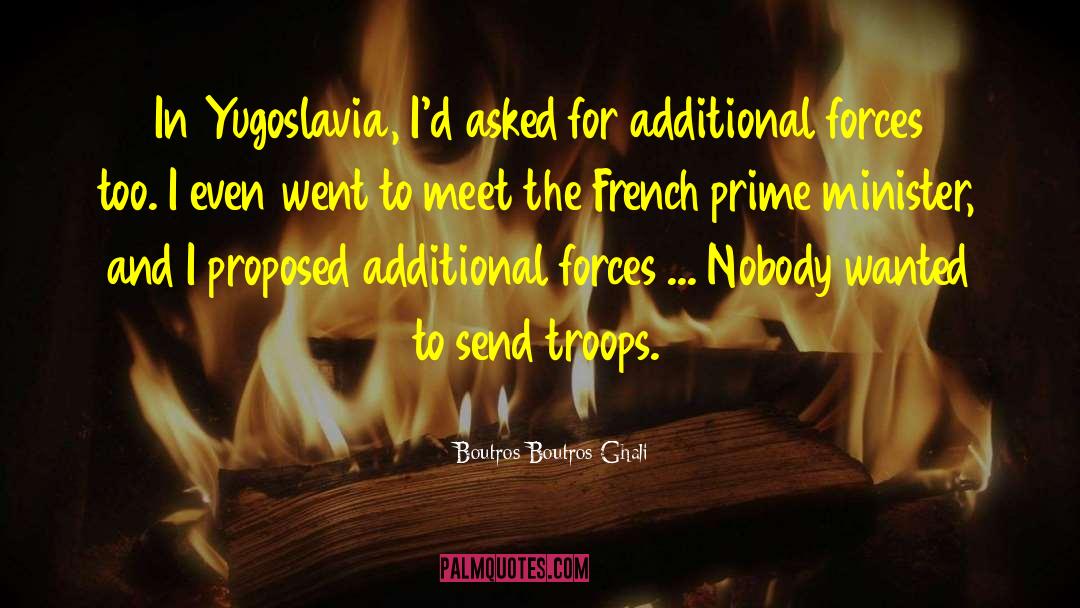 Stepanovic Yugoslavia quotes by Boutros Boutros-Ghali