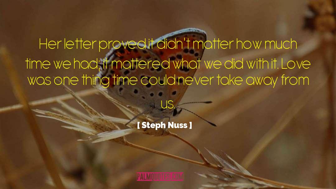 Steph quotes by Steph Nuss