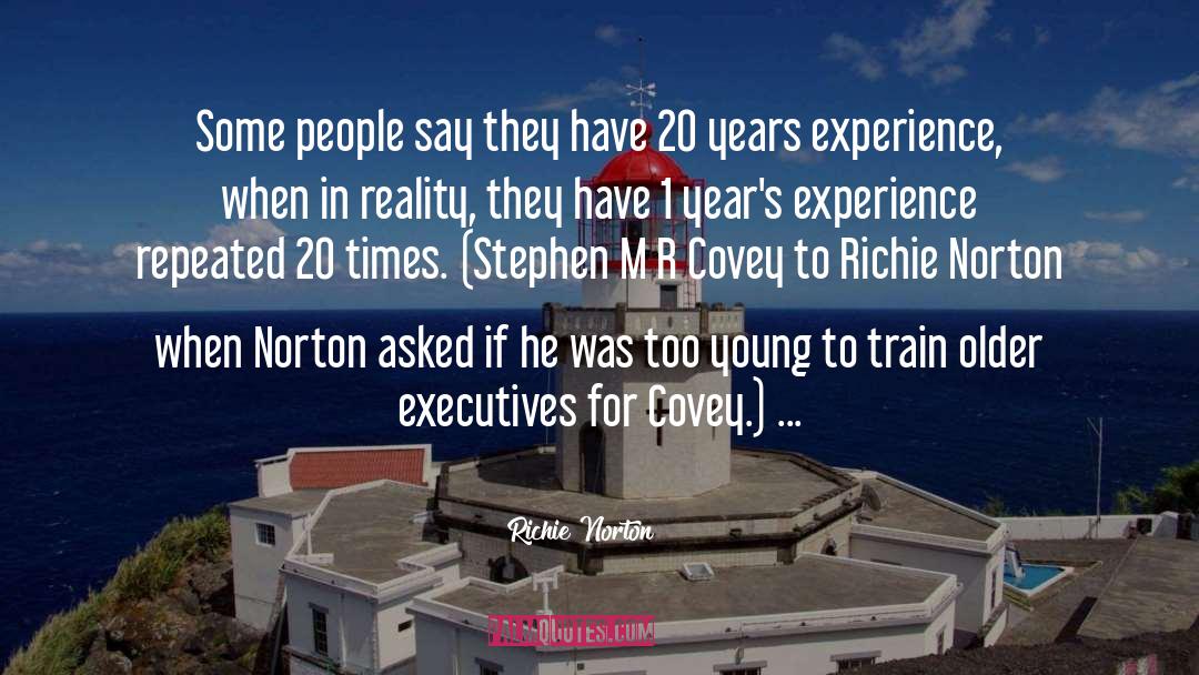 Stephen M R Covey quotes by Richie Norton