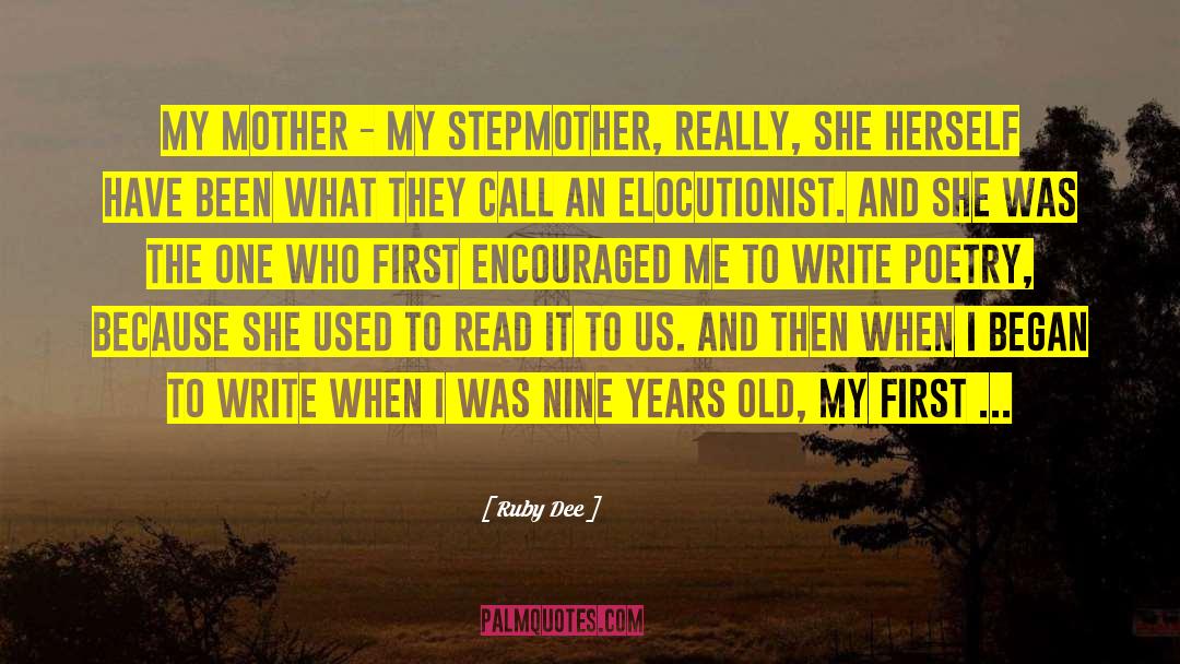 Stepmother quotes by Ruby Dee