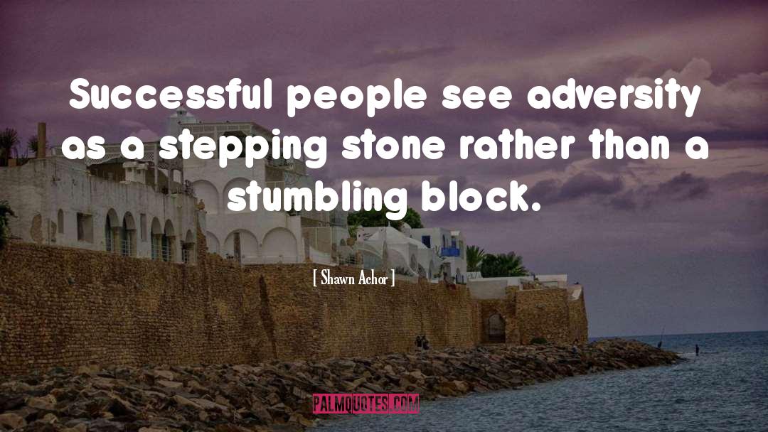 Stepping Stone quotes by Shawn Achor