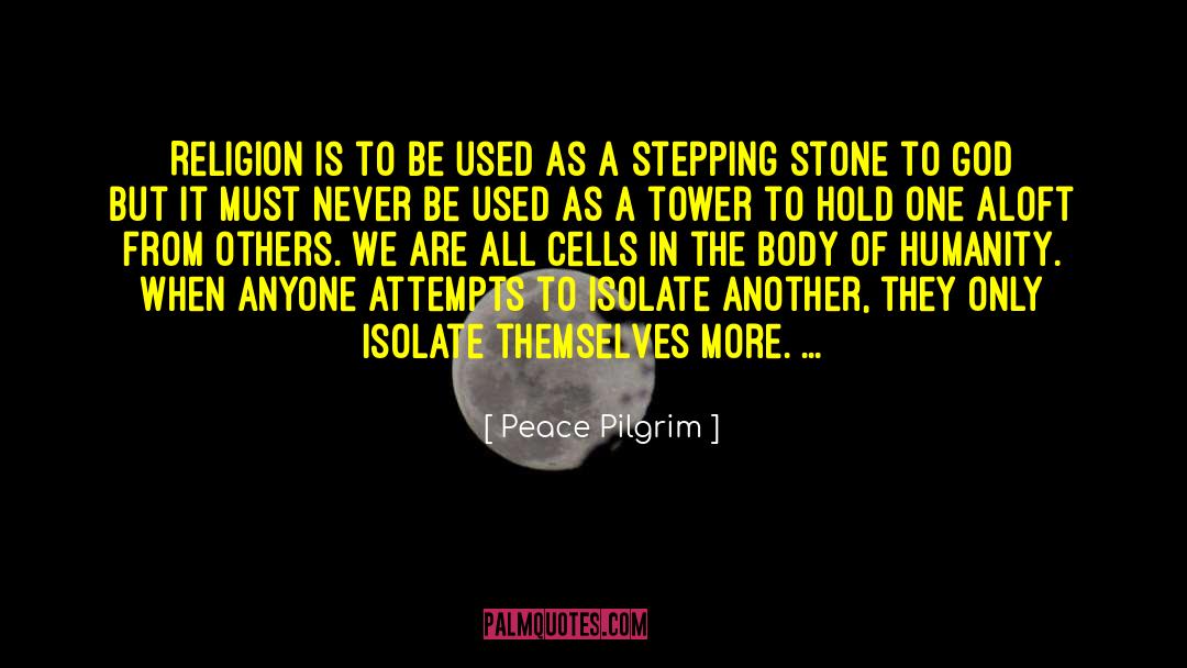 Stepping Stone quotes by Peace Pilgrim