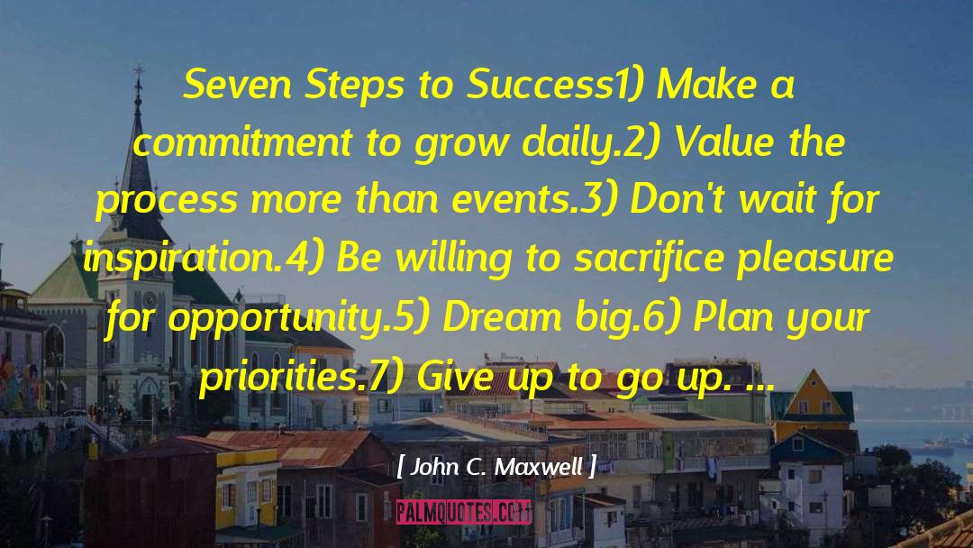 Steps To Success quotes by John C. Maxwell