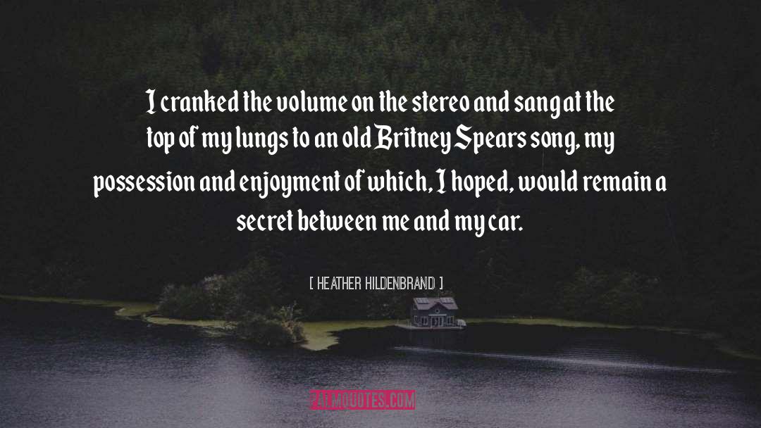 Stereo quotes by Heather Hildenbrand