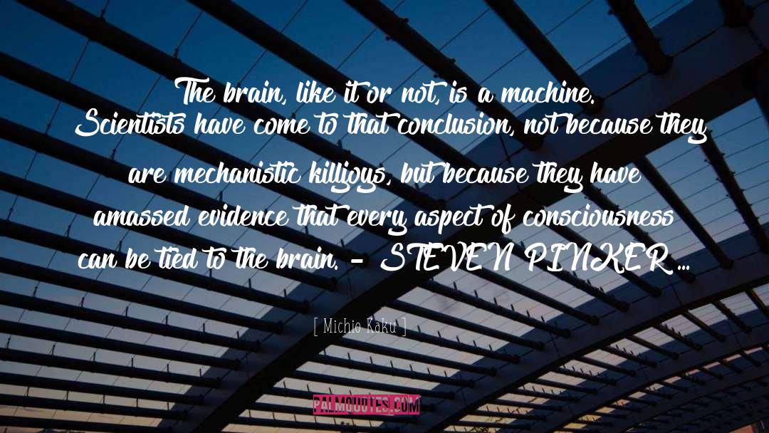 Steven Pinker quotes by Michio Kaku