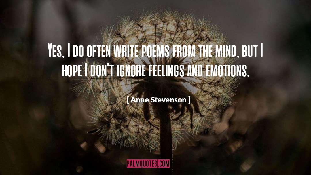 Stevenson quotes by Anne Stevenson