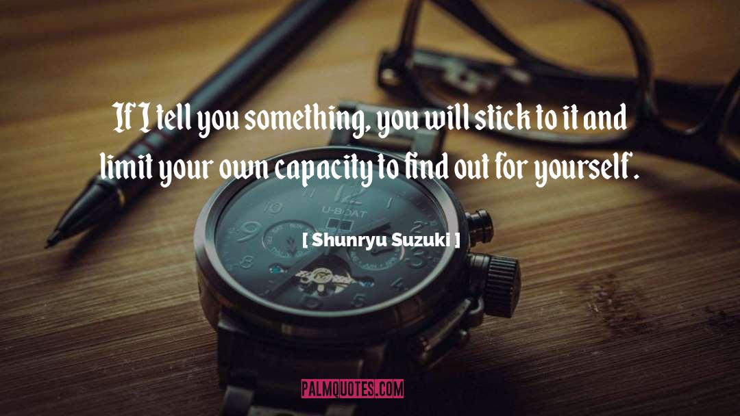 Stick Your Gun quotes by Shunryu Suzuki