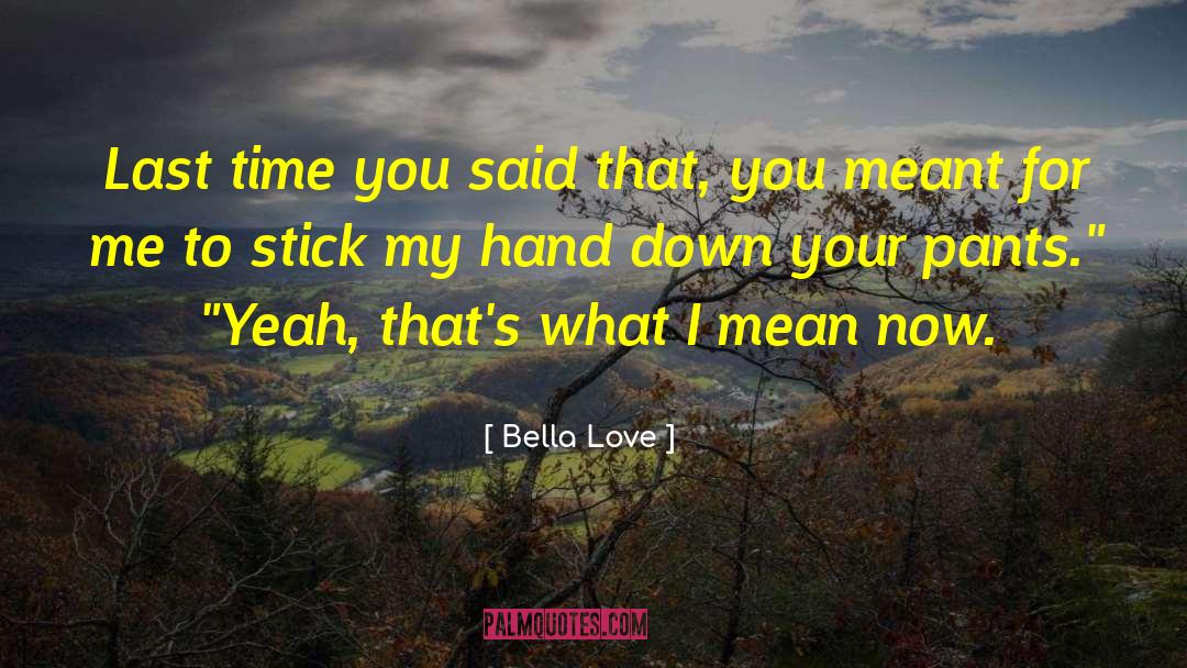 Stick Your Gun quotes by Bella Love