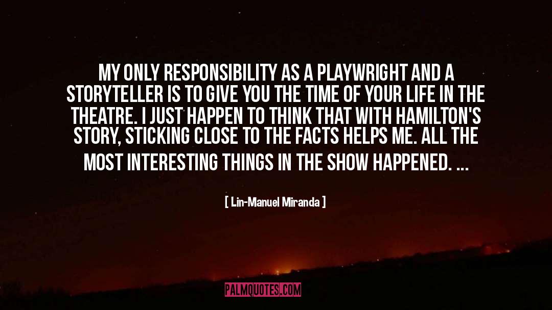 Sticking quotes by Lin-Manuel Miranda