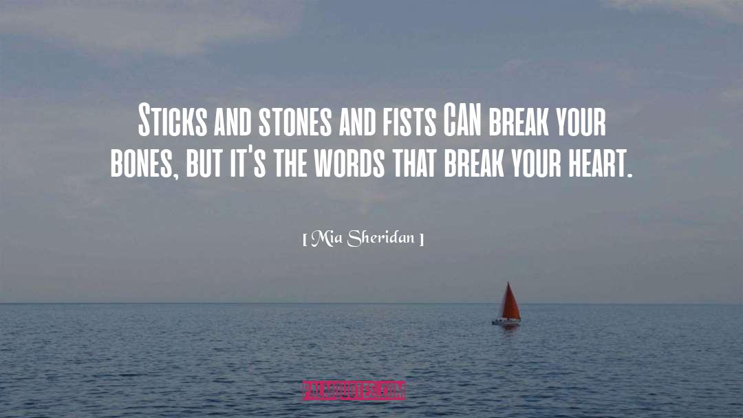 Sticks And Stones quotes by Mia Sheridan