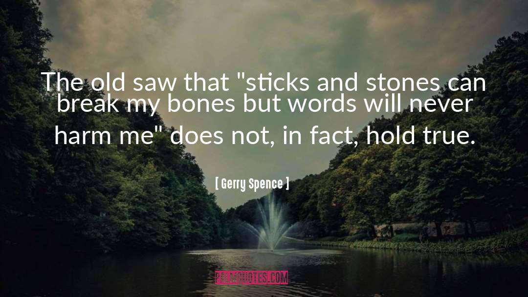 Sticks And Stones quotes by Gerry Spence