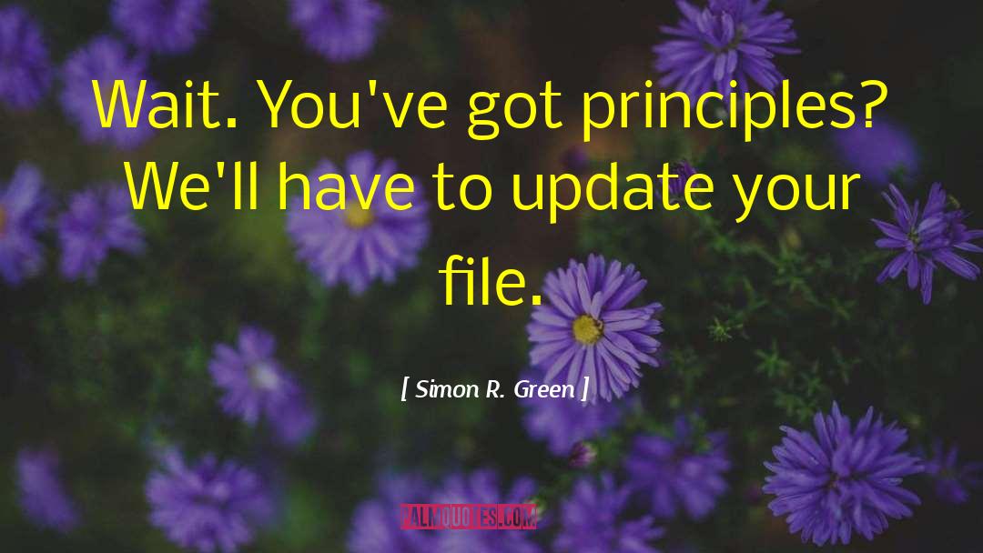 Sticky File quotes by Simon R. Green