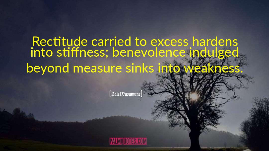 Stiffness quotes by Date Masamune