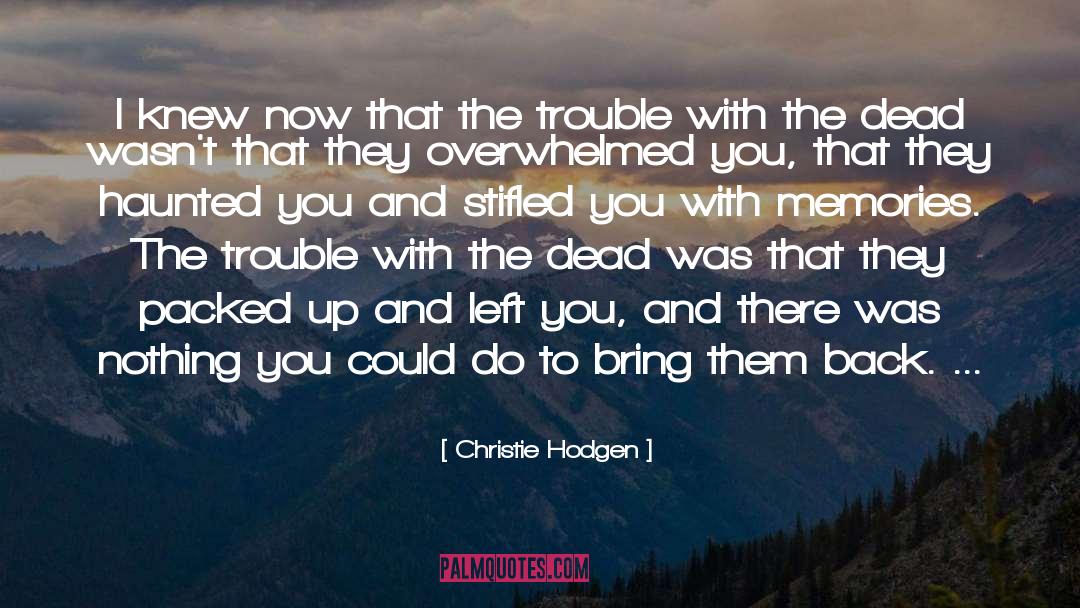 Stifled quotes by Christie Hodgen